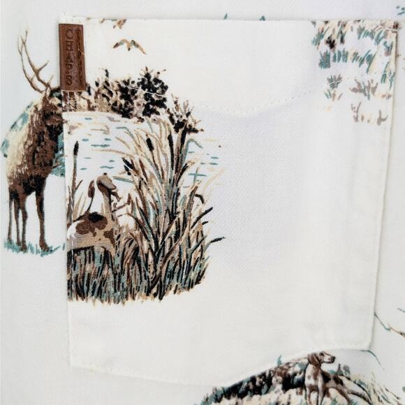 Vintage Chaps Ralph Lauren Flannel Button Down Shirt Hunting Outdoor Y2K 90s XXL - Picture 8 of 16